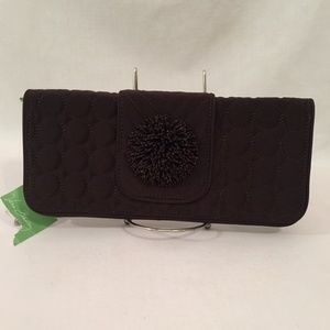 💝 NEW Vera Bradley Dazzle Clutch Expresso Clutch